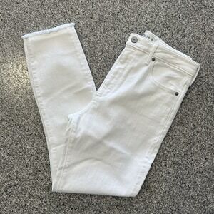 Abercrombie & Fitch Jeans Womens 8 29x27 Super Skinny Ankle High Rise White